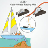 Clamcleat CL257 Auto Release Racing Mini - Silver