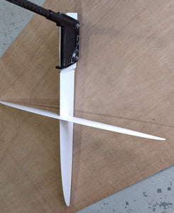 International 14 Rudder Vertical and Horizontal Foils - Assembled, Painted and Polished