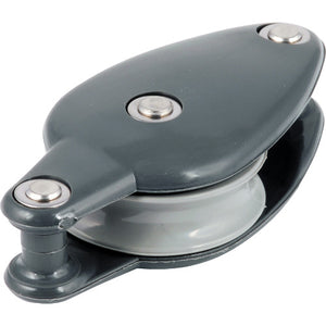 A378 - SINGLE PLAIN BEARING BLOCK WITH BECKET (Laser Mainsheet block)