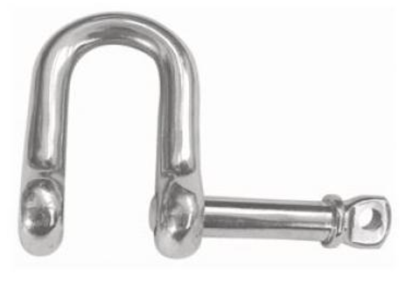 FM23006 6mm D-shackle with captive pin