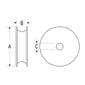 RF578 - 25mm ACETAL SHEAVE 10MM WIDTH