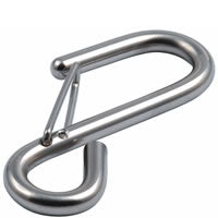 A4259 - Stainless Steel 'S' Hook with Keeper