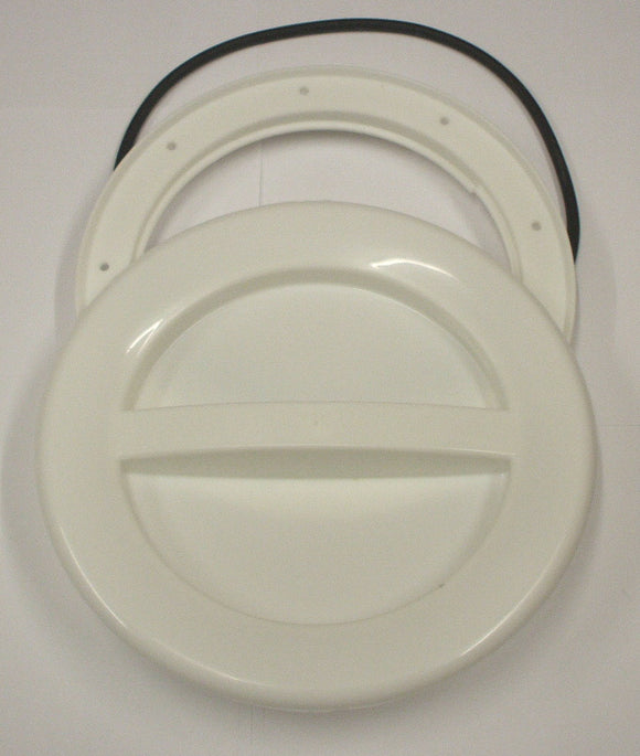 A537WR - 145MM HATCH AND COVER - WHITE with o-ring