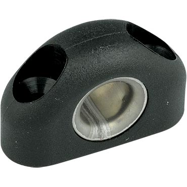 PNP120- Deck Eye, 6.5mm black nylon and stainless steel lined