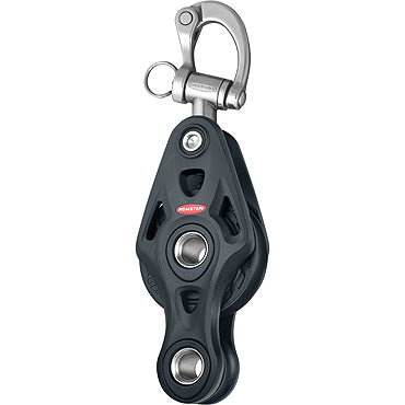 RF64503 - Single block wit fiddle and snap shackle 60mm