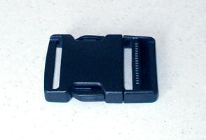 Webbing Buckle Black Plastic 50mm